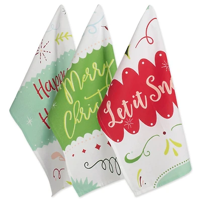 DII® Winter Wishes Holiday Dishtowel Set