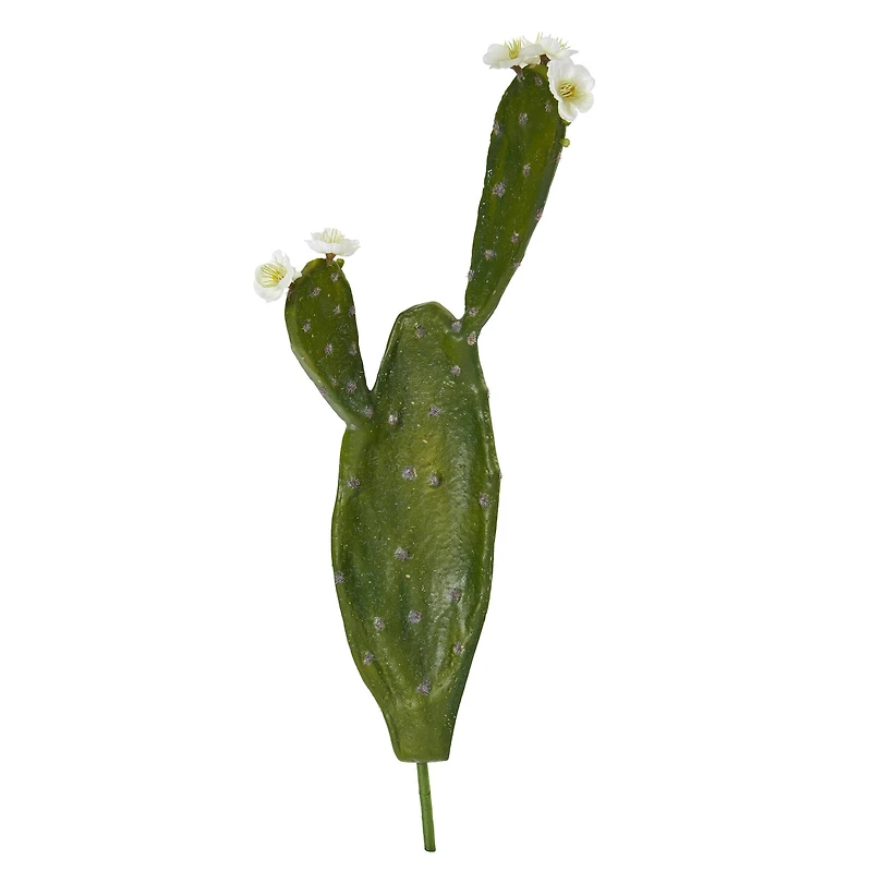 Green Flowering Cactus Pick, 4ct.