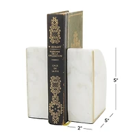 CosmoLiving by Cosmopolitan Marble Glam Bookends