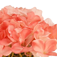 10" Hydrangea Bouquet in Natural Basket