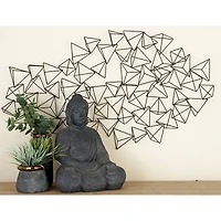 Black Geometric Modern Metal Wall Décor