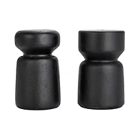 Hello Honey® Black Mango Wood Salt & Pepper Shakers Set