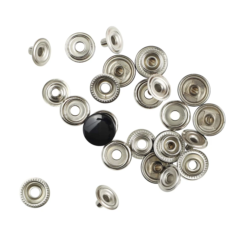 Black Heavy Duty Snaps by Loops & Threads™
