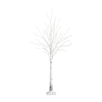 3ft. Pre-Lit White Birch Artificial Tree, Warm White LED Lights