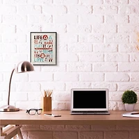 Stupell Industries Life Is A Song Wall Art in Black Frame