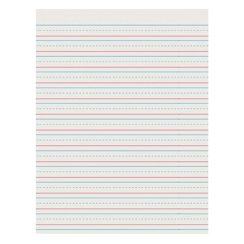 Pacon® 8.5" x 11" Skip-A-Line Short Ruled Newsprint Handwriting Paper, 3 Packs of 500 Sheets