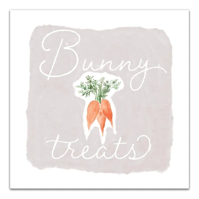 Bunny Treats Canvas Wall Art