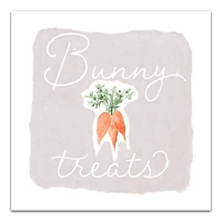 Bunny Treats Canvas Wall Art