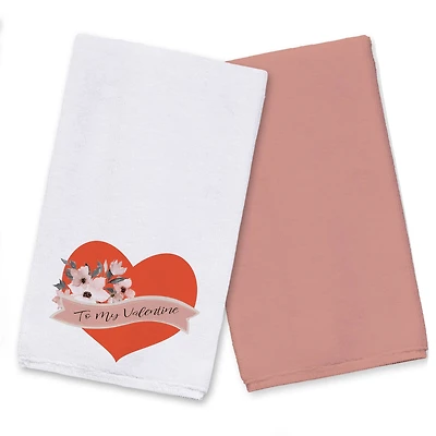 To My Valentine 16" x 25" Tea Towel - Set of 2