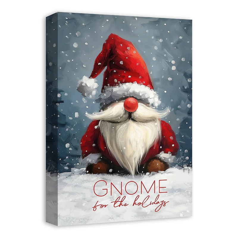 Gnome Santa 11" x 14" Canvas Wall Art