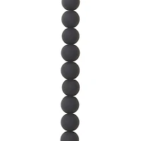 12 Pack: Blue Rubber Coated Glass Round Beads, 10mm by Bead Landing™