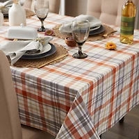 DII® 104" Autumn Afternoon Plaid Tablecloth