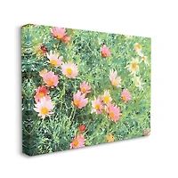 Stupell Industries Impressionistic Pink Carnations In Green Field Canvas Wall Art