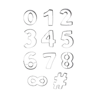 Numbers Stainless Steel Cookie Cutter Set by Celebrate It®