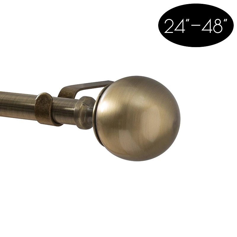 Home Details Solid Knob Steel Curtain Rod