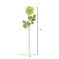 23" Green Ranunculus Artificial Stem, 4ct.