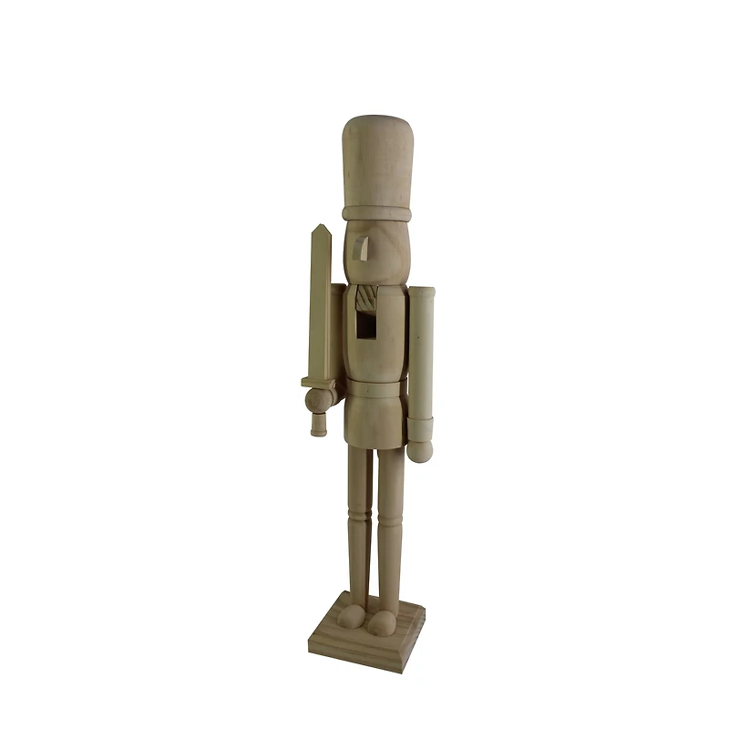 24" Soldier with Sword DIY Pinewood Nutcracker by Make Market®