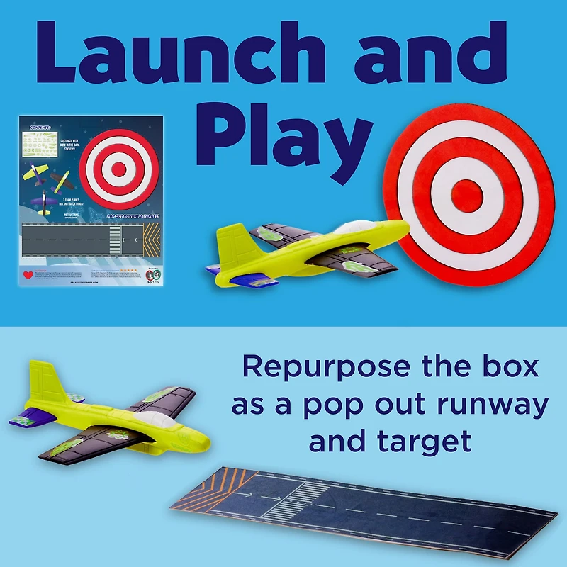 Creativity for Kids® Stunt Squadron™ Glow-in-the-Dark Foam Flier Kit