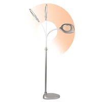 OttLite Silver 2-in-1 LED Magnifier Floor and Table Light