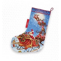 Letistitch The Reindeers On Their Way! Stocking Counted Cross Stitch Kit