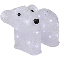 12" Lighted Commercial Grade Acrylic Baby Bear Christmas Display Decoration