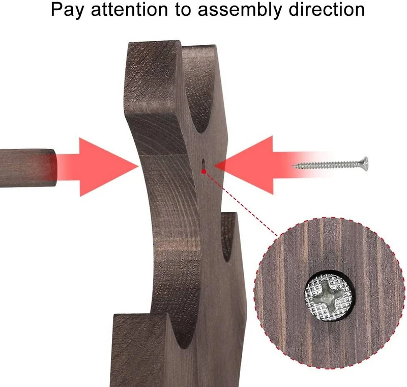 NEX™ 12.5" Brown Countertop 6-Bottle Wood Wine Rack