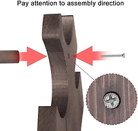 NEX™ 12.5" Brown Countertop 6-Bottle Wood Wine Rack