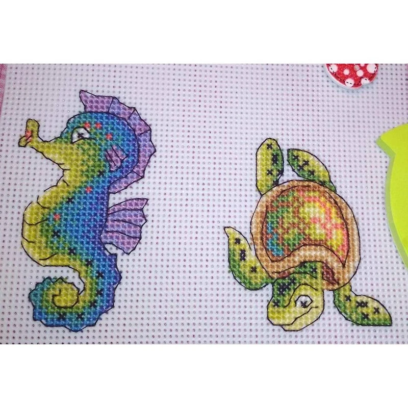 MP Studia Sea Dwellers Plastic Canvas Counted Cross Stitch Kit
