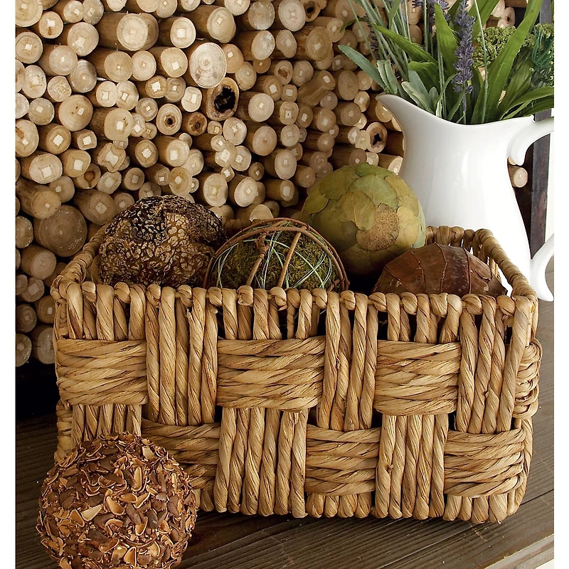 Brown Jute Natural Storage Basket Set