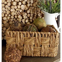 Brown Jute Natural Storage Basket Set