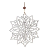 Wood Cut-Out Snowflake Ornaments Set