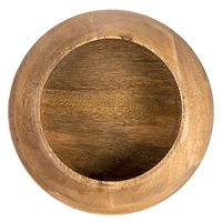 Hello Honey® 9.2" Modern Round Wood Bowl