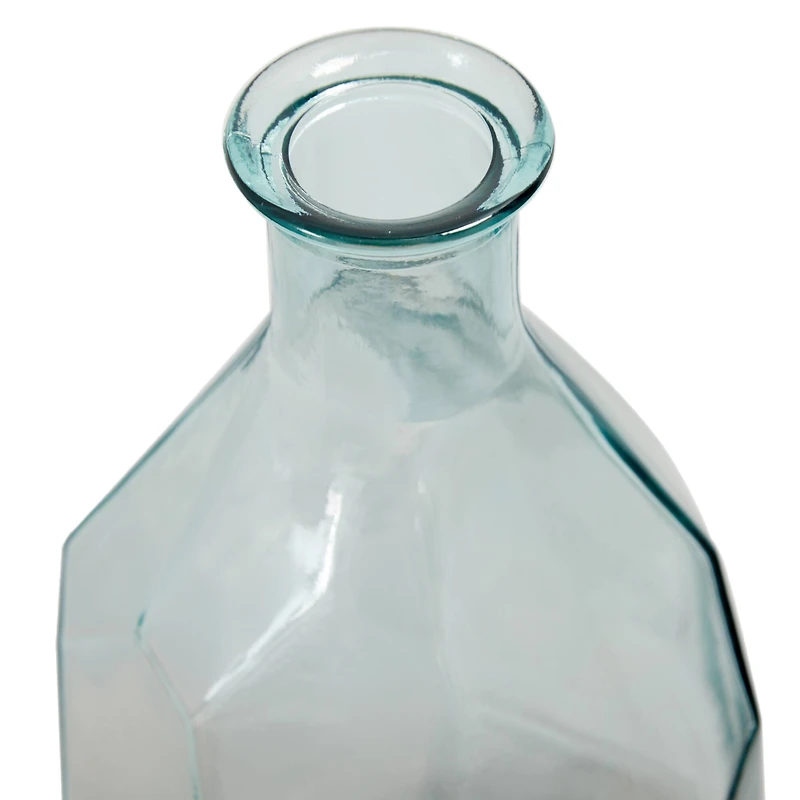 23" Clear Glass Contemporary Vase