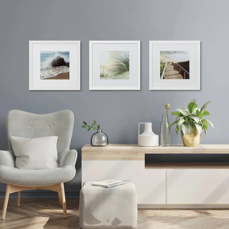3 Pack Gallery™ White Frame with Mat by Studio Décor®