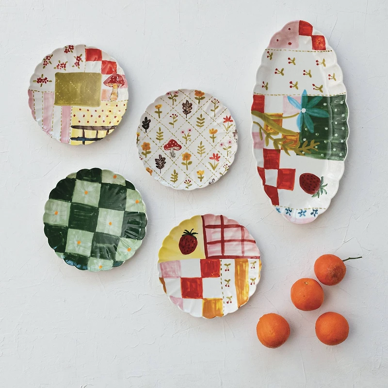 Hello Honey® 14.5" Picnic Daydream Stoneware Platter