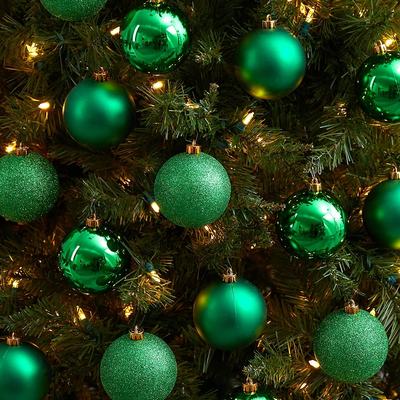 20ct. 3" Green Shatterproof Christmas Ornaments