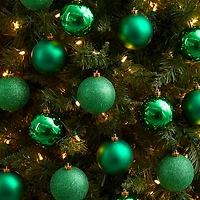 20ct. 3" Green Shatterproof Christmas Ornaments