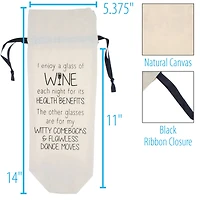 Personality Case™ Health Canvas Wine Bag