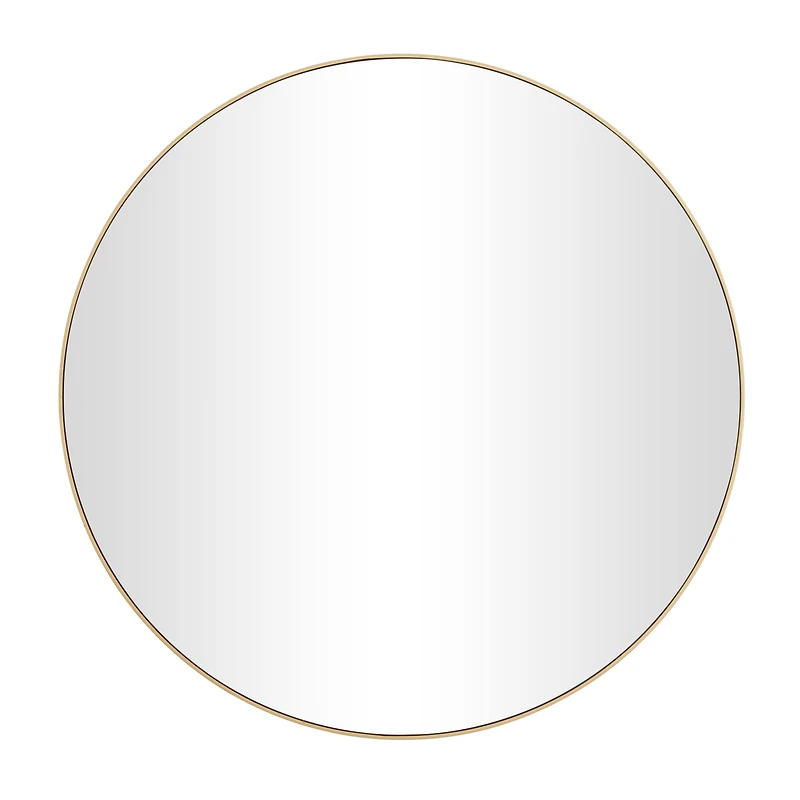 Gold Contemporary Wall Mirror, 36" x 1" x 36"