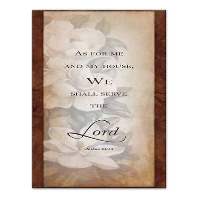 Serve The Lord 12" x 16" Canvas Wall Art