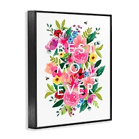Stupell Industries Floral Best Mom Ever Framed Giclee Art