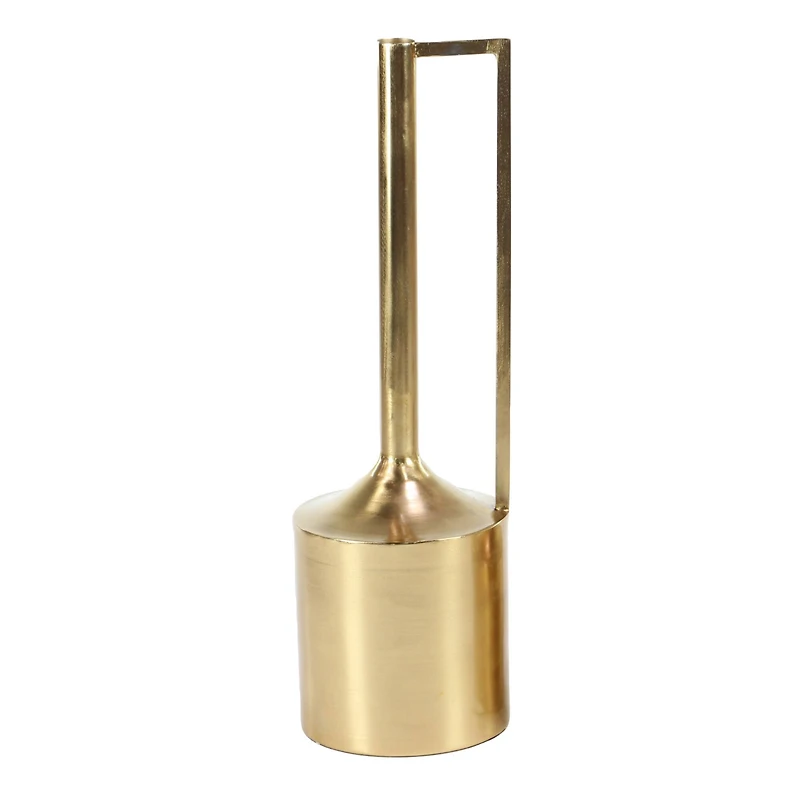 Set of 2 Gold Metal Glam Vase, 16", 22"