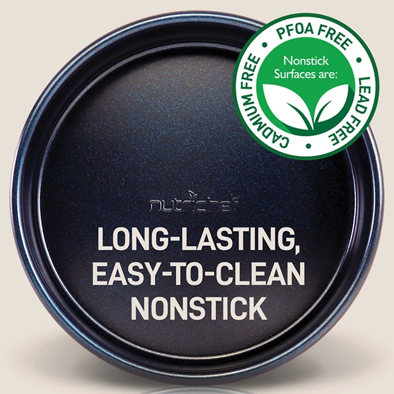 NutriChef Blue Non-Stick Kitchen Bakeware Set