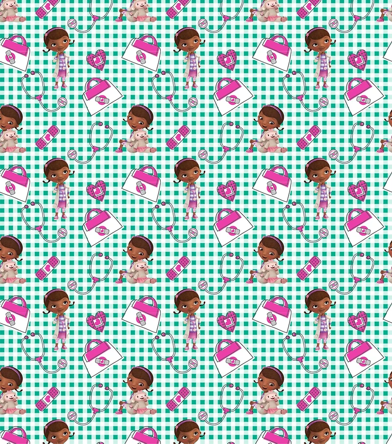 Disney® Doc McStuffins Plaid Cotton Fabric