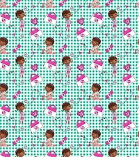 Disney® Doc McStuffins Plaid Cotton Fabric