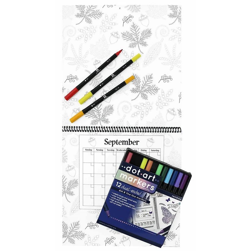 Leisure Arts® Dot Art 12'' x 12'' Calendar