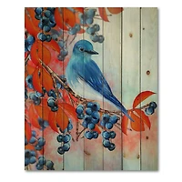 Designart - Bright Bird Bullfinch Sitting On A Branch III
