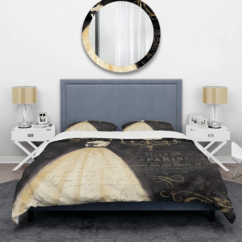 Designart 'French chandeliers Couture III' Glam Bedding Set