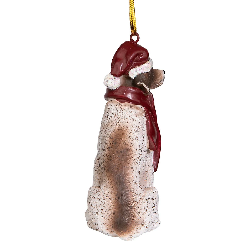 3.5" Pointer Holiday Dog Ornament