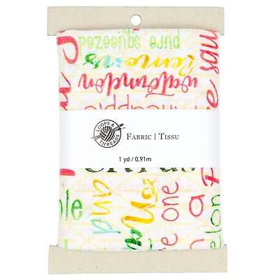 Colorful Words Cotton Fabric Bundle by Loops & Threads™